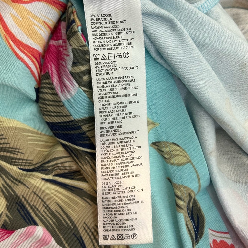 Tommy Bahama Turquoise Floral Halter Dress - Picture 8 of 10